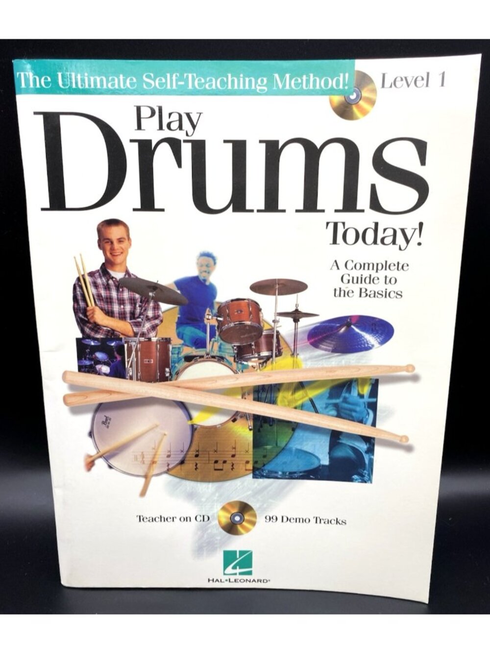 Play Drums Today! Level 1 Music Book with CD in Very Good condition!